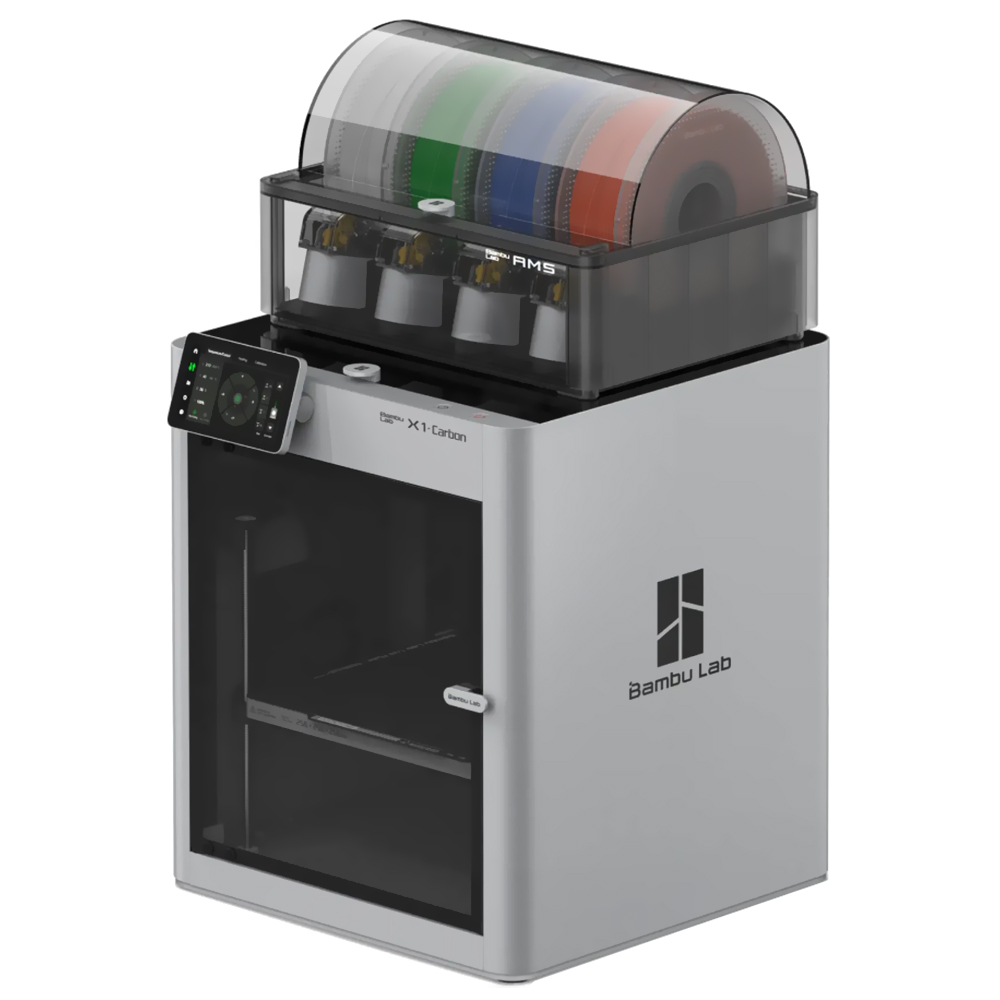 Impressora 3D Bambu Lab PF001-P+SA001 X1-Carbon Combo AMS / Bivolt - Cinza