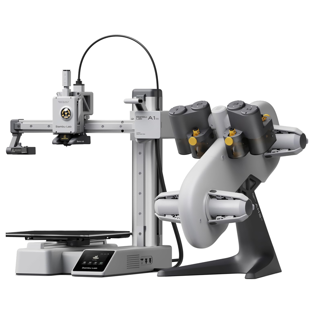 Impressora 3D Bambu Lab PF002-M+SA005 A1 Mini Combo AMS Lite / Bivolt - Cinza