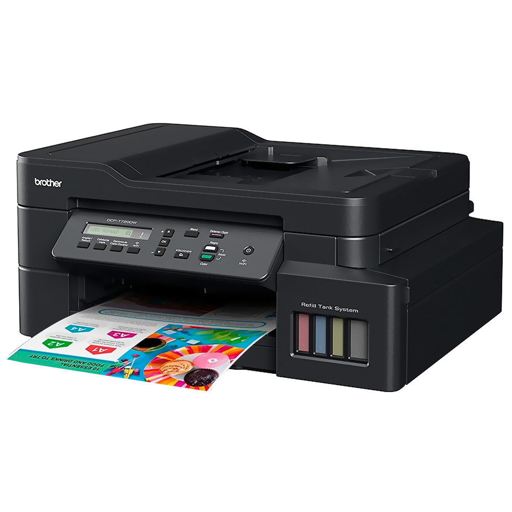 Impressora Multifuncional Brother DCP-T720DW Color Wifi / 220V - Preto