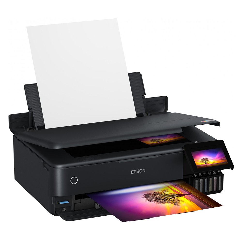 Impressora Multifuncional Epson L8180 EcoTank Wi-Fi / 220V - Preto