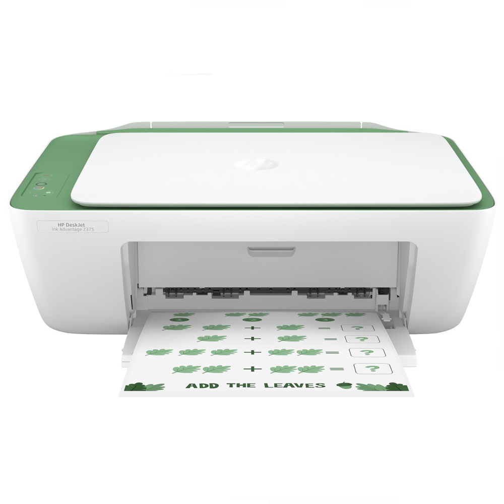 Impressora Multifuncional HP Deskjet 2375 Bivolt - Branco / Verde