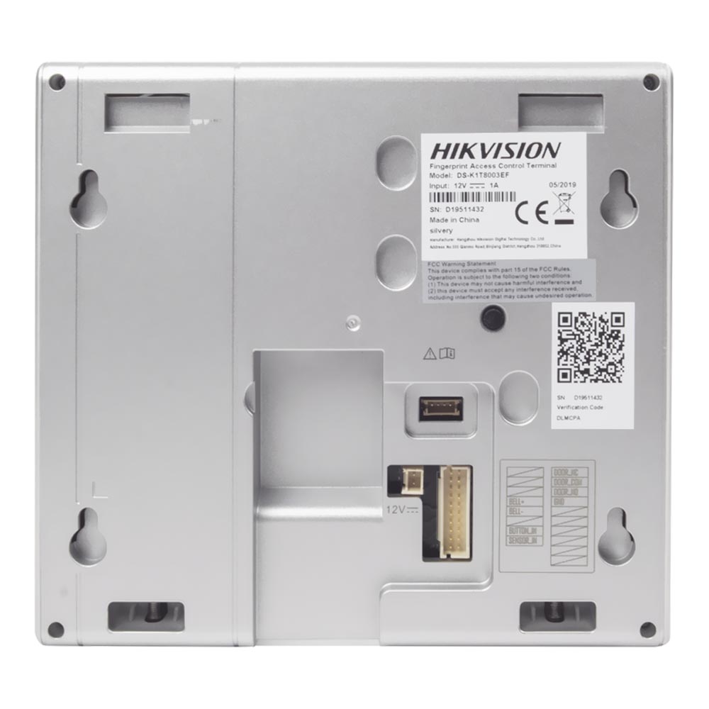 Leitor Biométrico Digital Hikvision DS-K1T8003EF - Prata