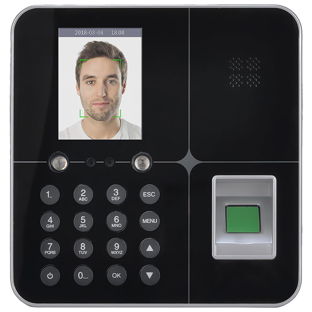 Leitor Biométrico Digital Satellite A-FA34 Facial - Preto / Prata