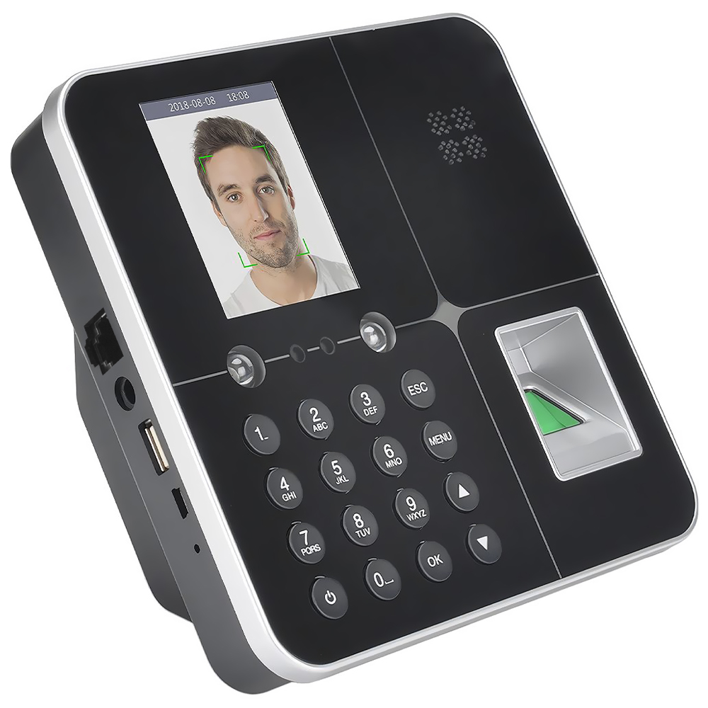 Leitor Biométrico Digital Satellite A-FA34 Facial - Preto / Prata