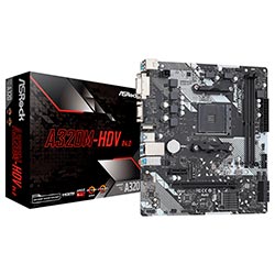MB AM4 ASROCK A320M-HDV R4.0 M.2/DDR4/DVI/HDMI/VGA/USB3.1/GLAN/SOM - RECONDICIONADO