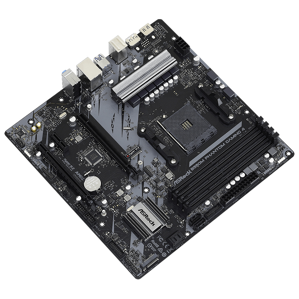 MB AM4 ASROCK B550M PHANTOM GAMING 4 M.2/DDR4/DP/HDMI/PS2/USB3.2/GLAN/SOM/SATA3 90-MXBE90-A0UAYAZ
