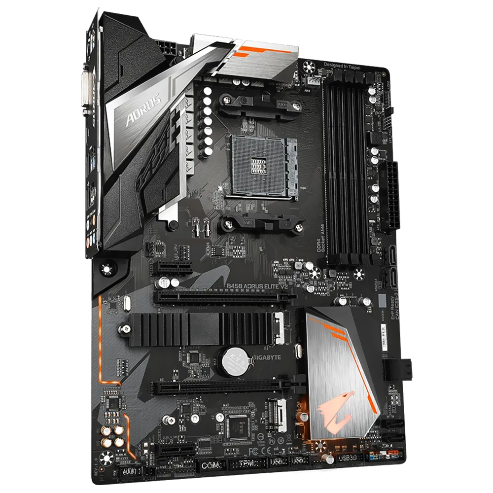 MB AM4 GIGABYTE B450 AORUS ELITE V2 M.2/DDR4/DVI/HDMI/USB3.1/GLAN/SOM - RECONDICIONADO