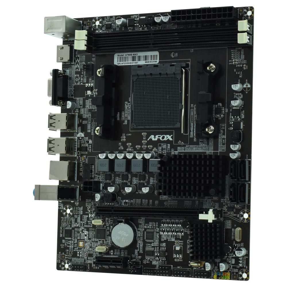 Placa Mãe AFOX A780S-MA3 Socket AM3+ / VGA / DDR3