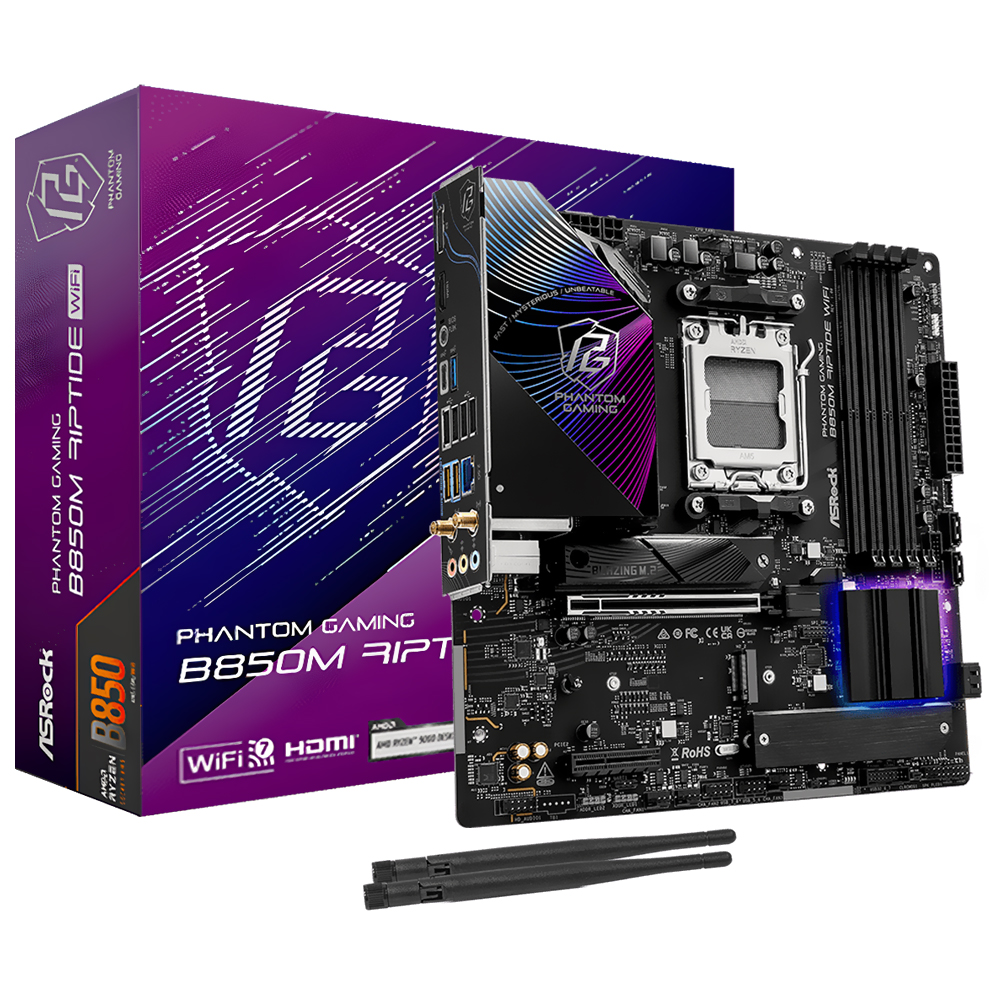 Placa Mãe ASRock 850M Riptide Socket AM5 / DDR5