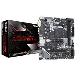 Placa Mãe ASRock A320M-HDV R4.0 Socket AM4 / VGA / DDR4
