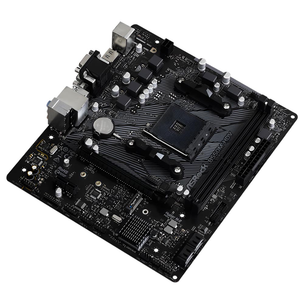 Placa Mãe ASRock B550M-HDV Socket AM4 / VGA / DDR4