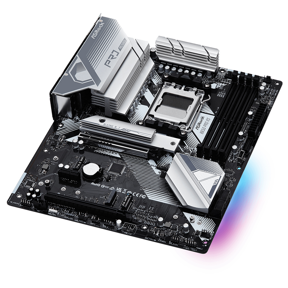 Placa Mãe ASRock B650 Pro RS Socket AM5 / DDR5