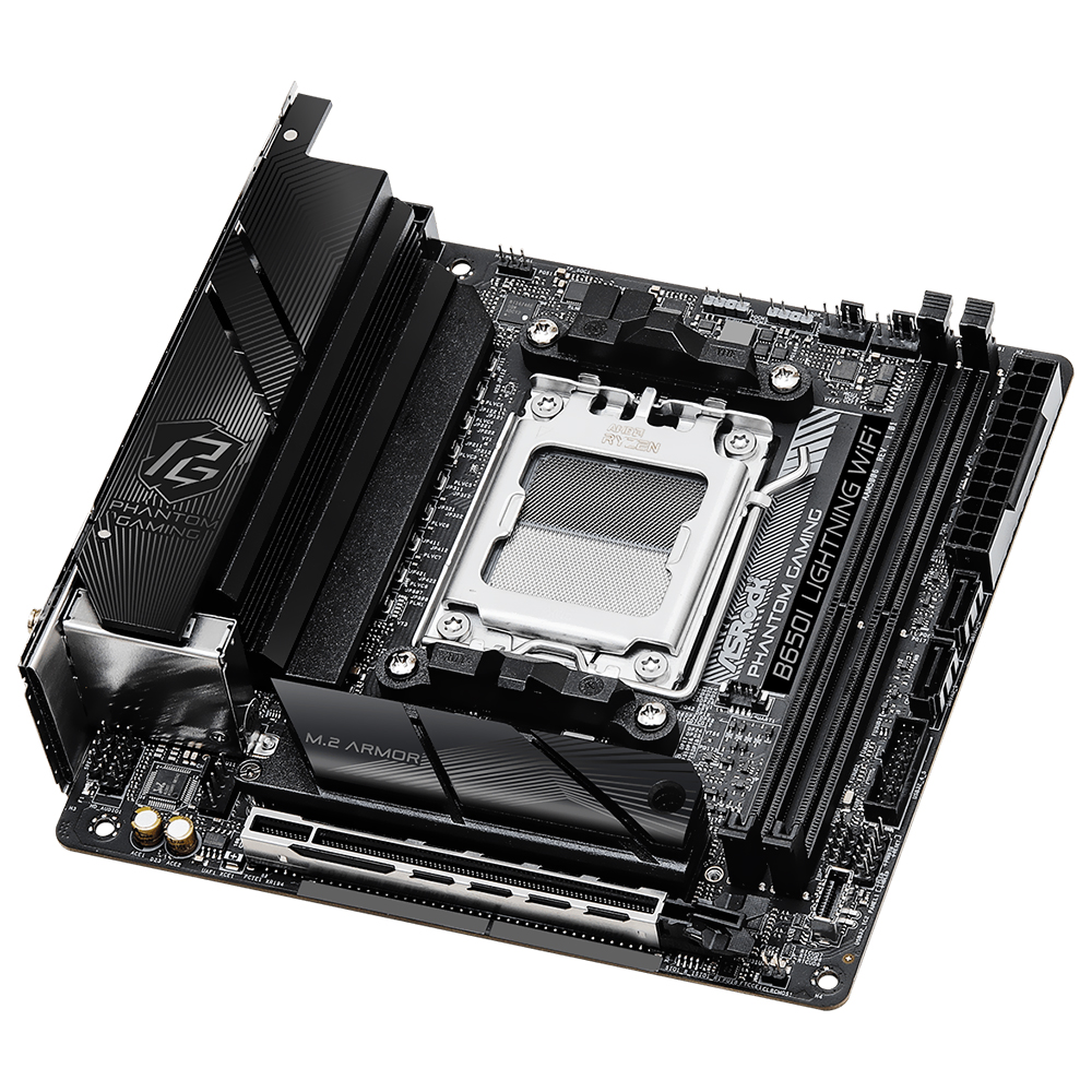 Placa Mãe ASRock B650I Lightning Wi-Fi Socket AM5 / DDR5