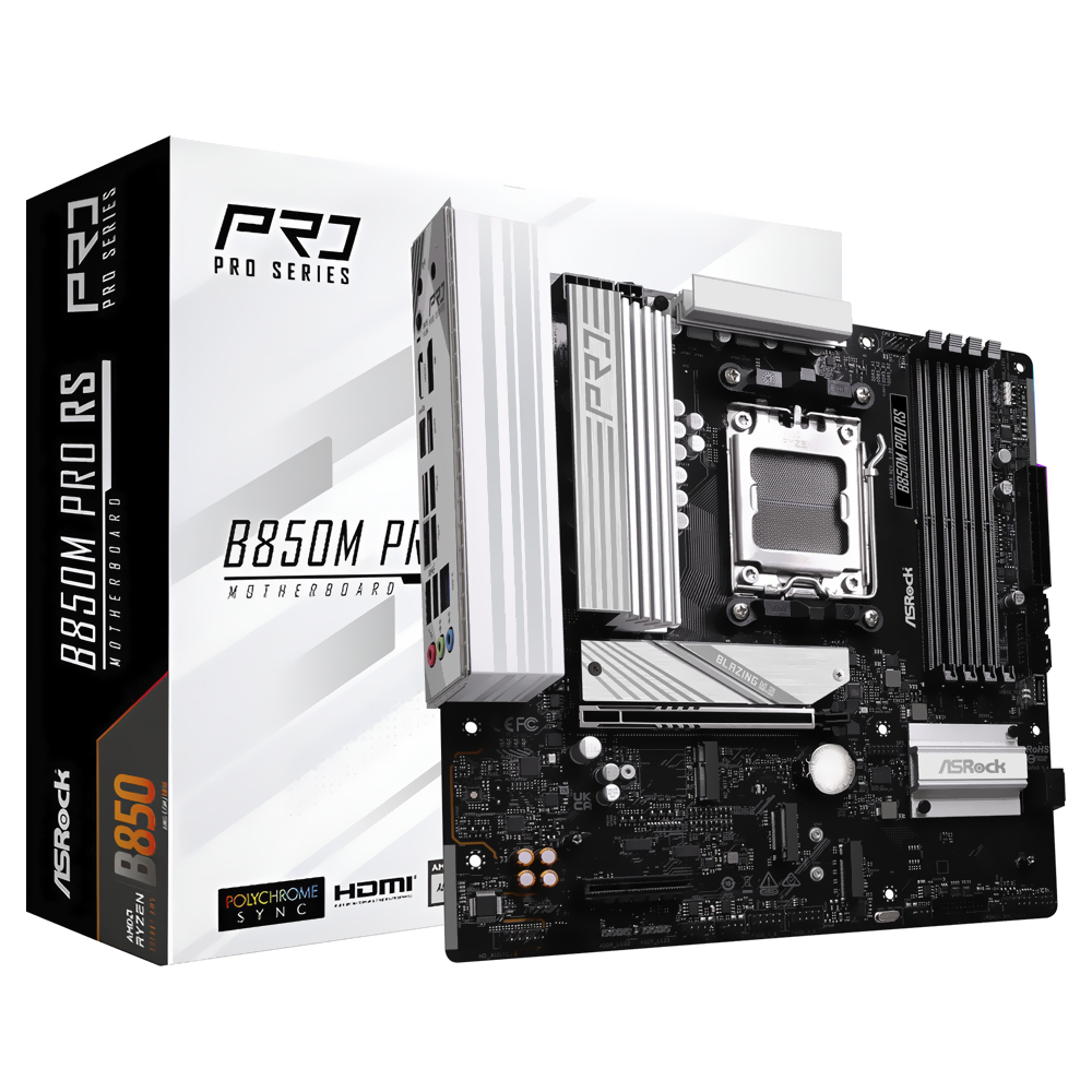Placa Mãe ASRock B850M Pro RS Socket AM5 / DDR5