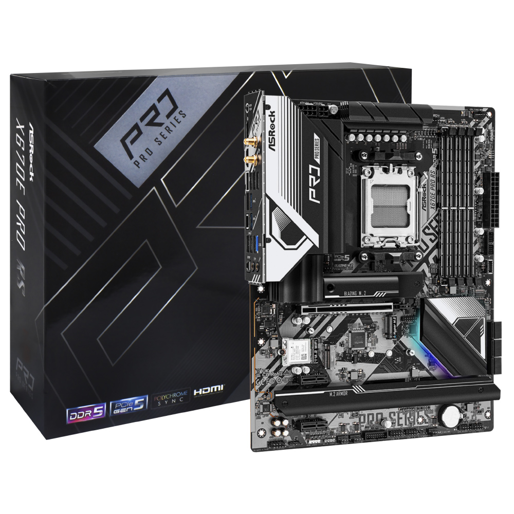 Placa Mãe ASRock X670E Pro RS Socket AM5 / DDR5