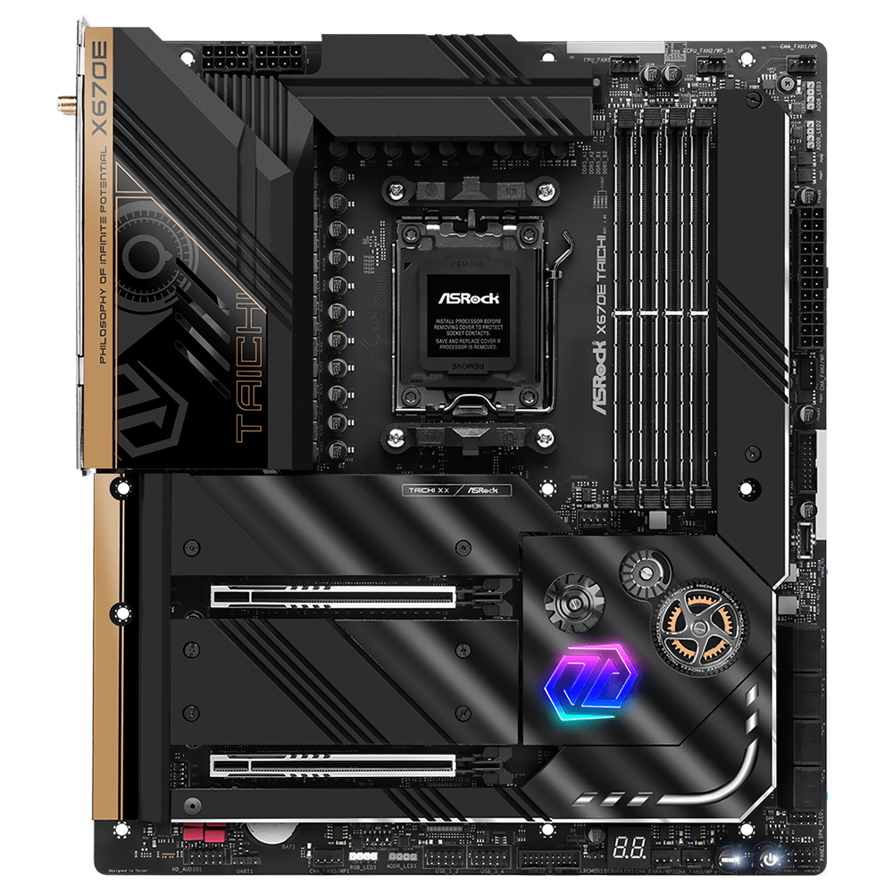 Placa Mãe ASRock X670E Taichi Socket AM5 / DDR5