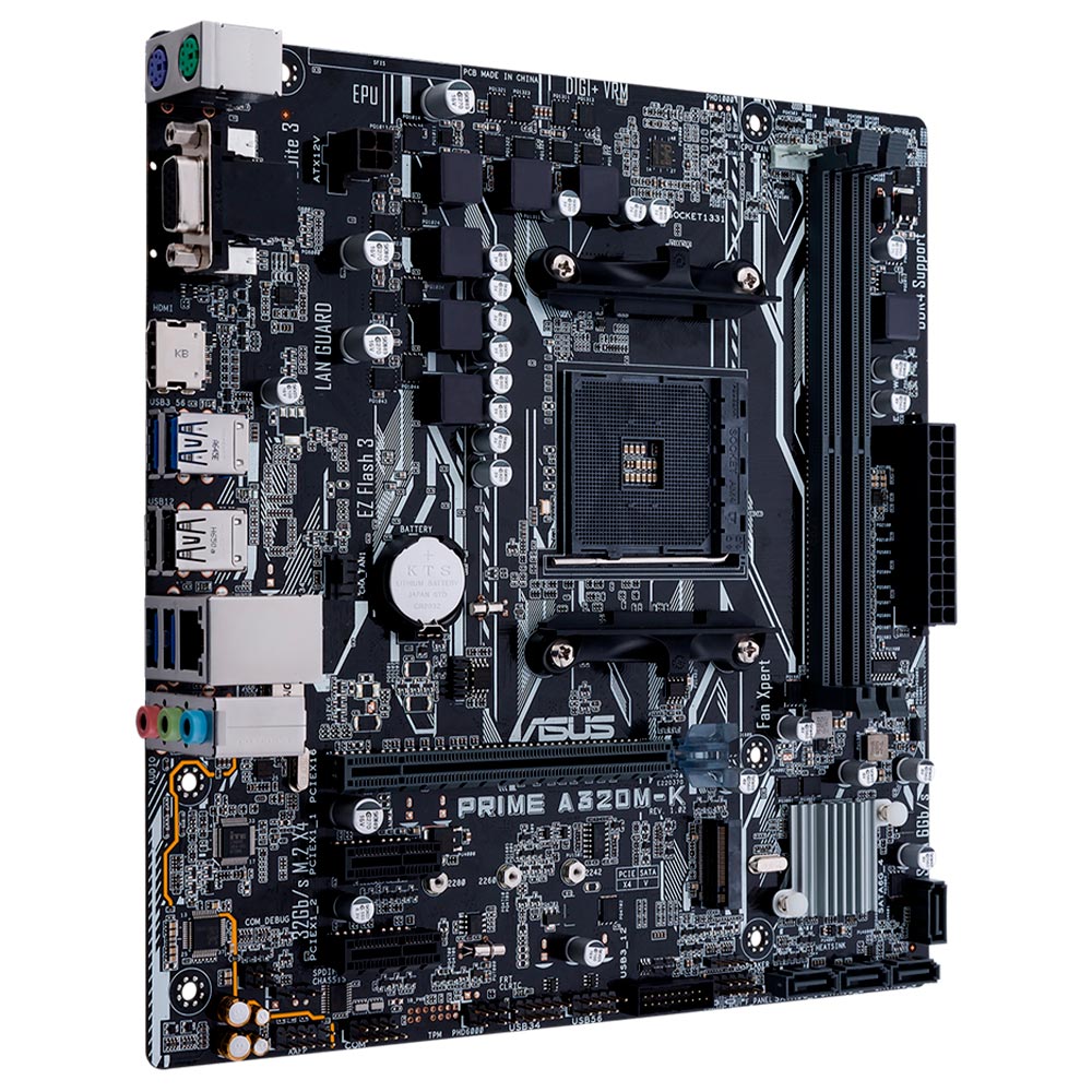 Placa Mãe ASUS Prime A320M-K Socket AM4 / VGA / DDR4