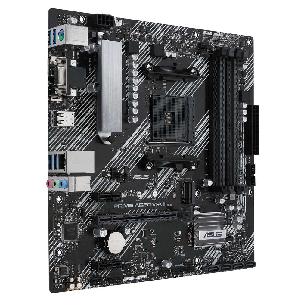 Placa Mãe ASUS Prime A520M-A II CSM Socket AM4 / VGA / DDR4 