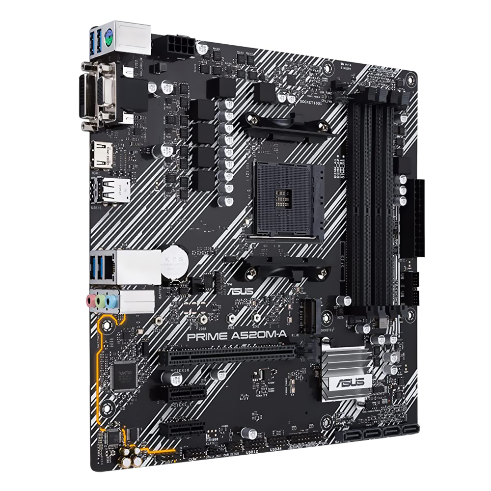 Placa Mãe ASUS Prime A520M-A II Socket AM4 / VGA / DDR4