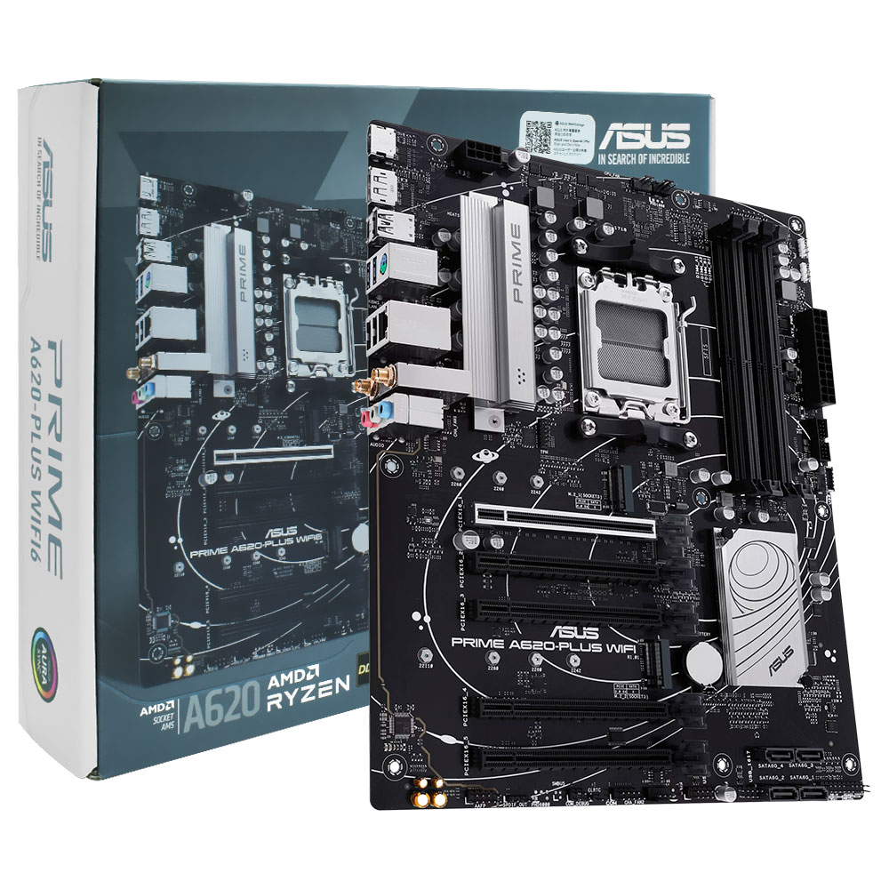 Placa Mãe ASUS Prime A620-PLUS Wi-Fi 6 Socket AM5 / DDR5