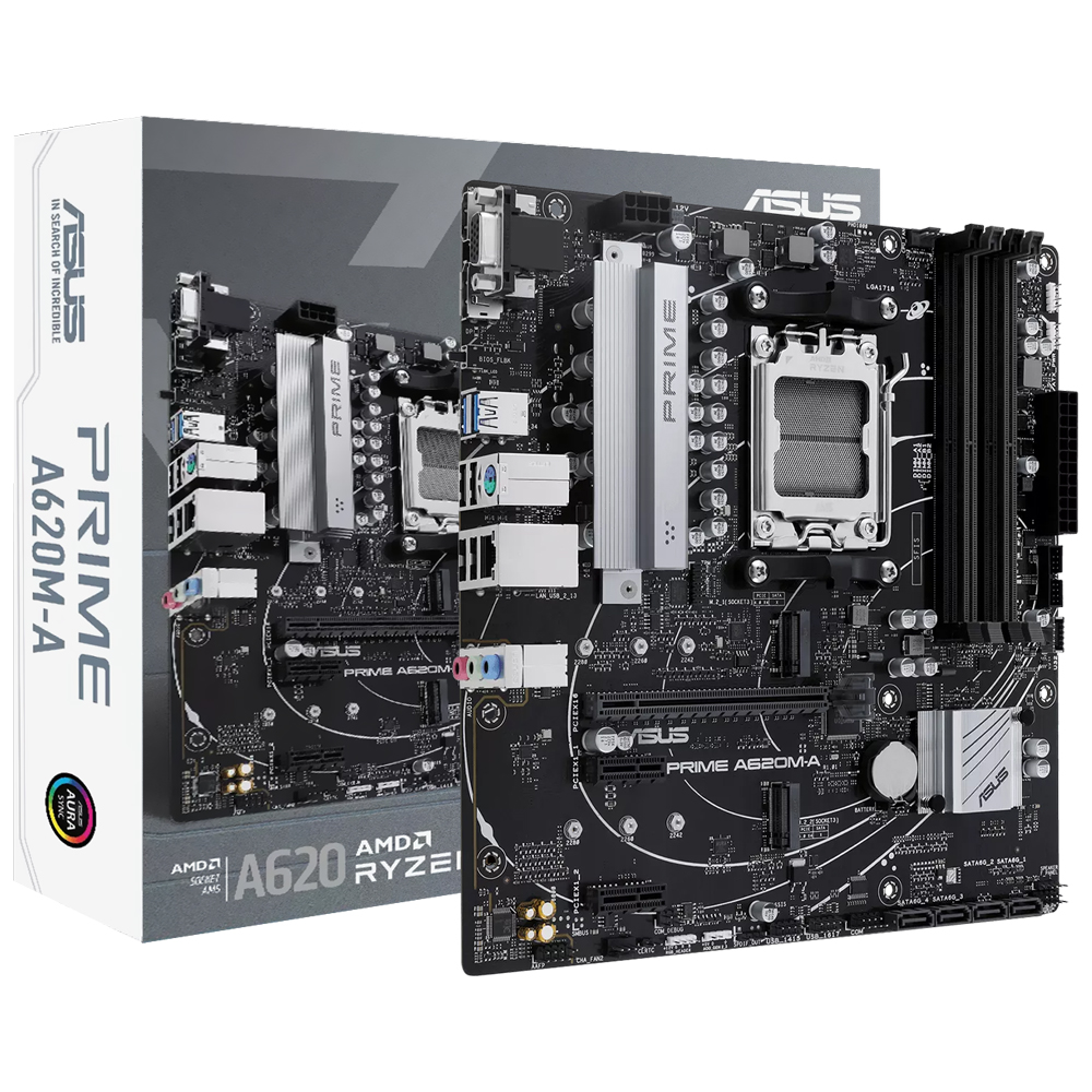 Placa Mãe ASUS Prime A620AM-A Socket AM5 / DDR5