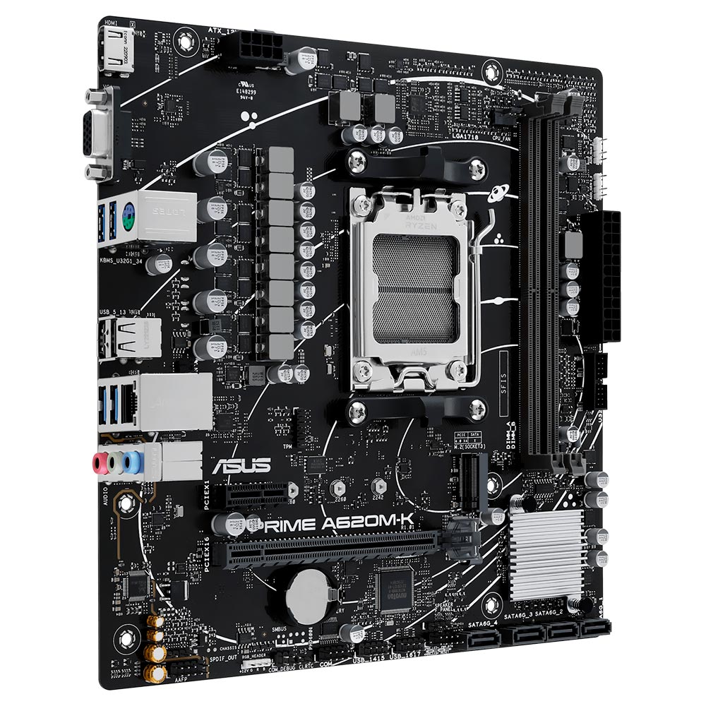 Placa Mãe ASUS Prime A620M-K Socket AM5 / VGA / DDR5