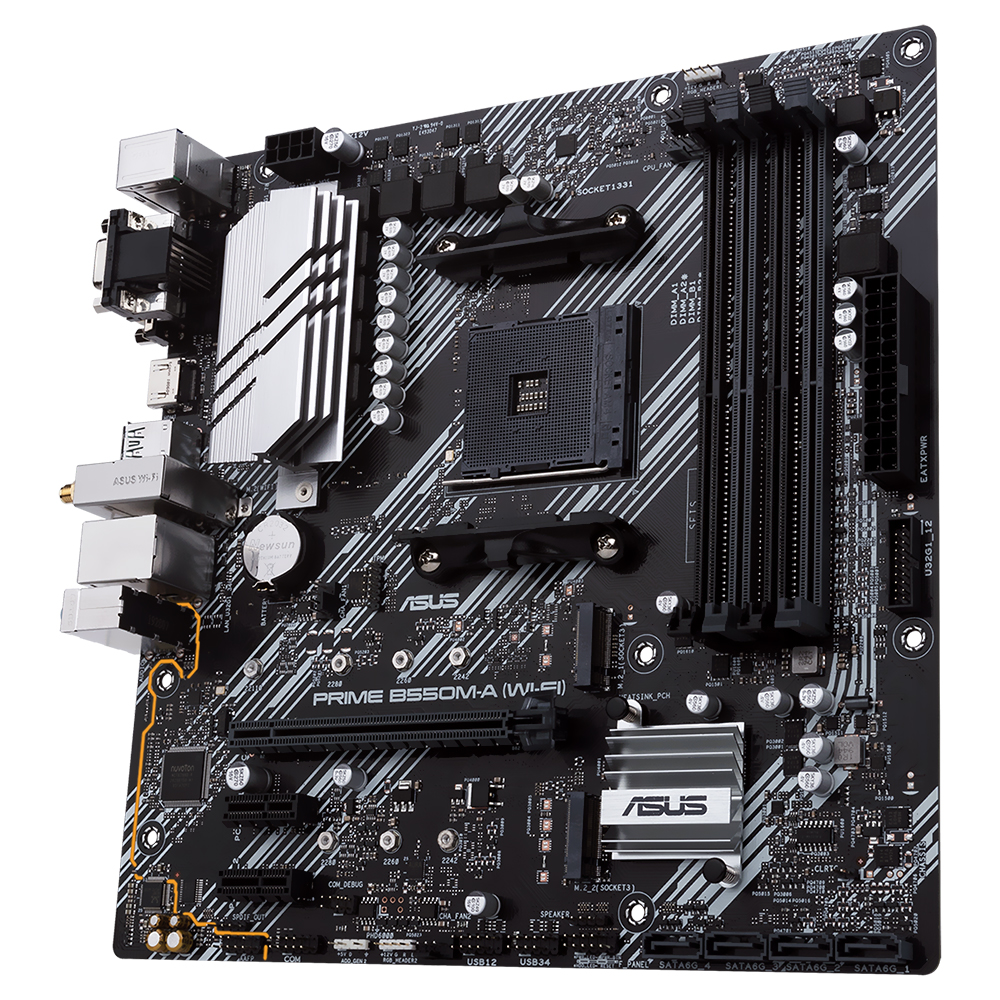 Placa Mãe ASUS Prime B550M-A Wi-Fi II Socket AM4 / VGA / DDR4