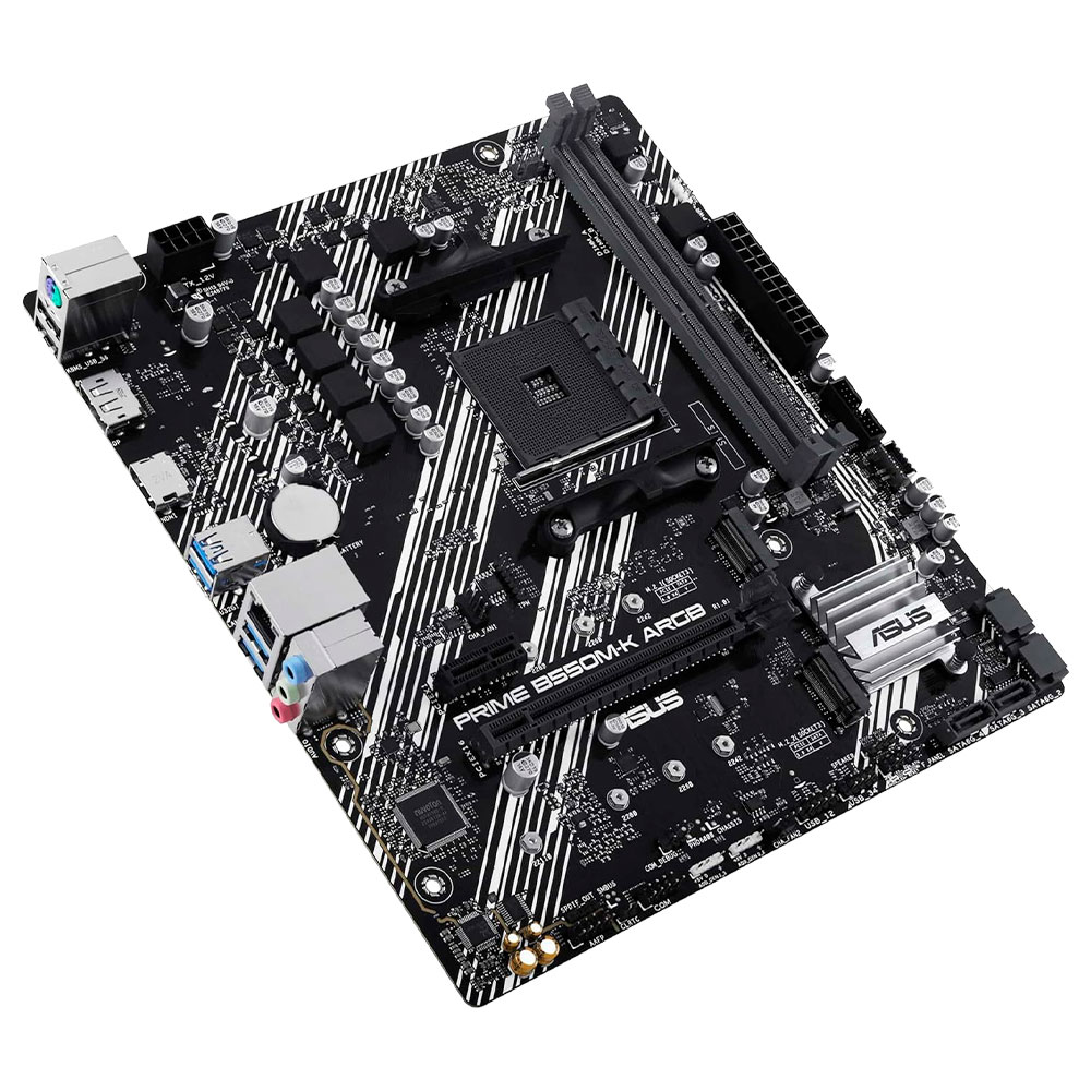Placa Mãe ASUS Prime B550M-K ARGB Socket AM4 / DDR4