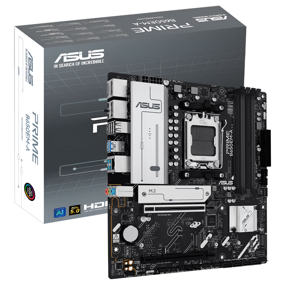 Placa Mãe ASUS Prime B650EM-A Socket AM5 / DDR5