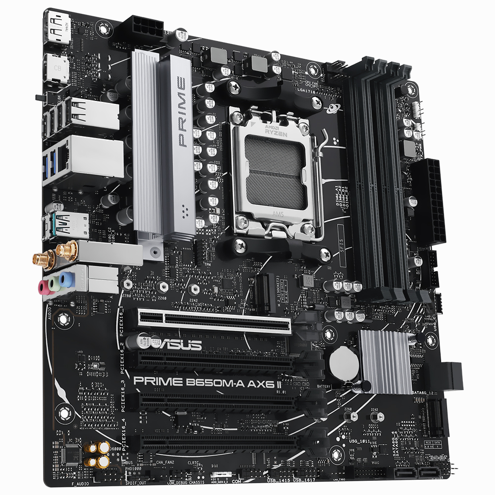 Placa Mãe ASUS Prime B650M-A AX6 II Socket AM5 / DDR5