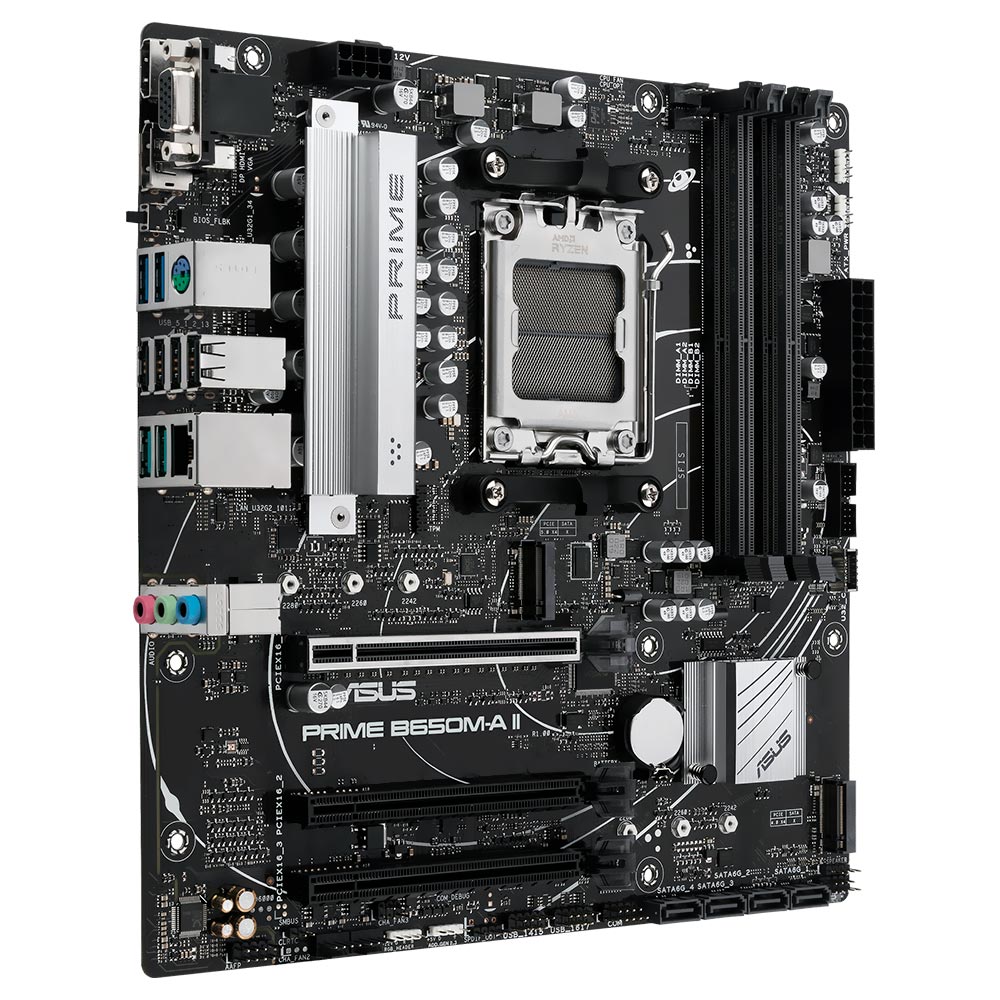 Placa Mãe ASUS Prime B650M-A II Socket AM5 / VGA / DDR5