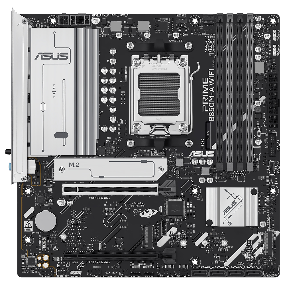 Placa Mãe ASUS Prime B850M-A Wi-Fi Socket AM5 / DDR5