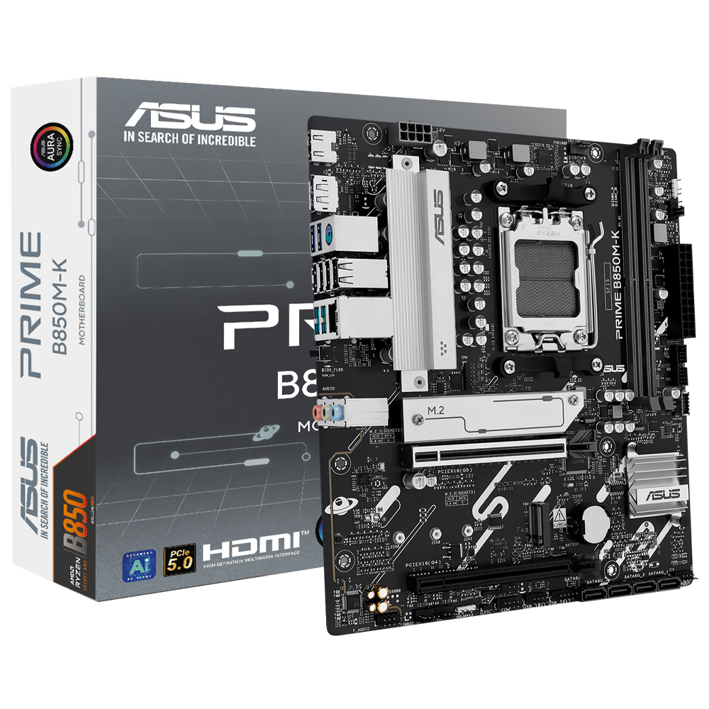Placa Mãe ASUS Prime B850M-K Socket AM5 / DDR5