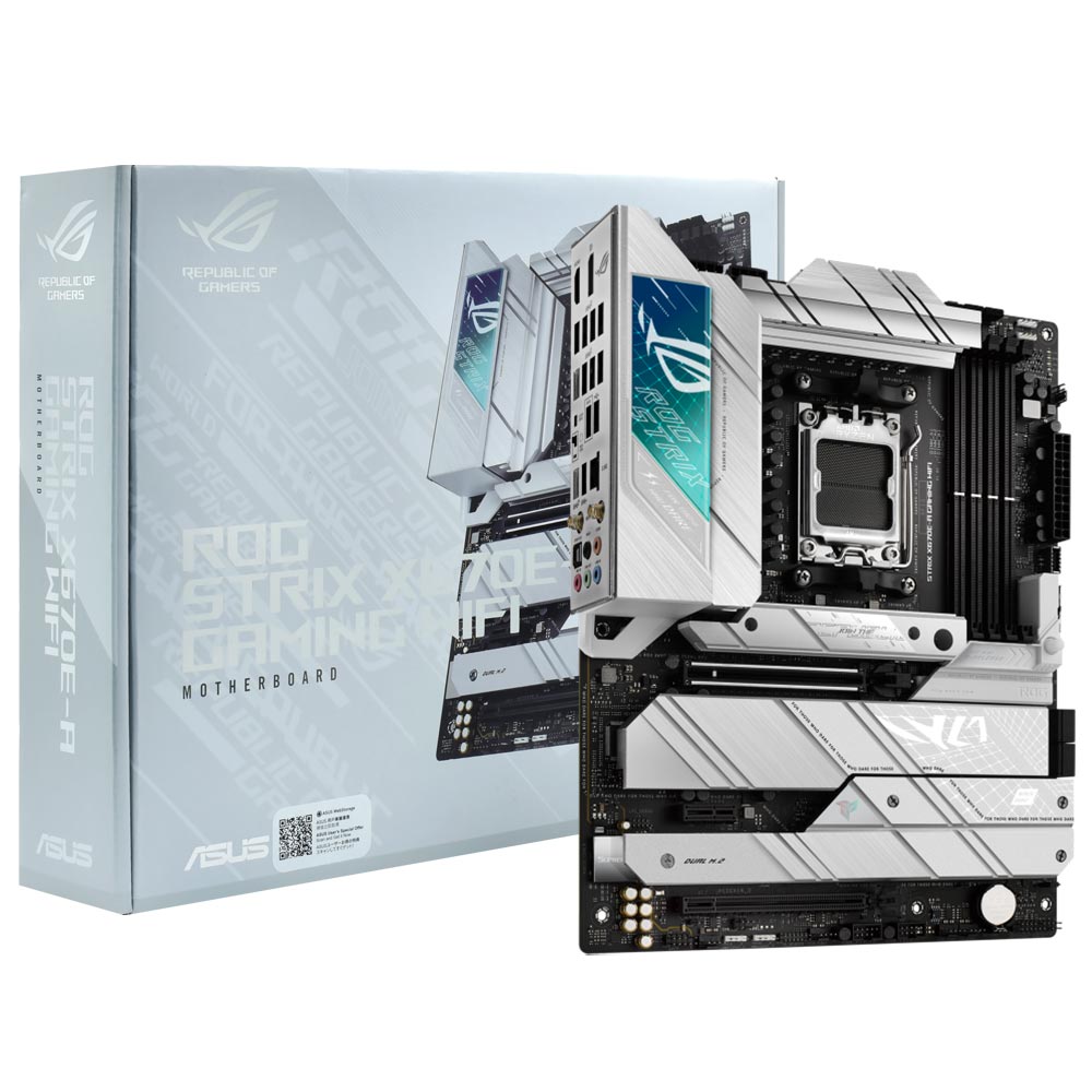 Placa Mãe ASUS ROG Strix X670E-A Gaming Wi-Fi Socket AM5 / DDR5