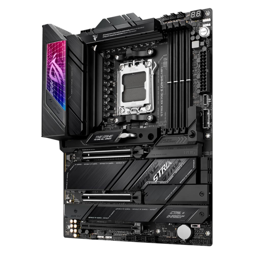 Placa Mãe ASUS ROG Strix X670E-E Gaming Wi-Fi Socket AM5 / DDR5 