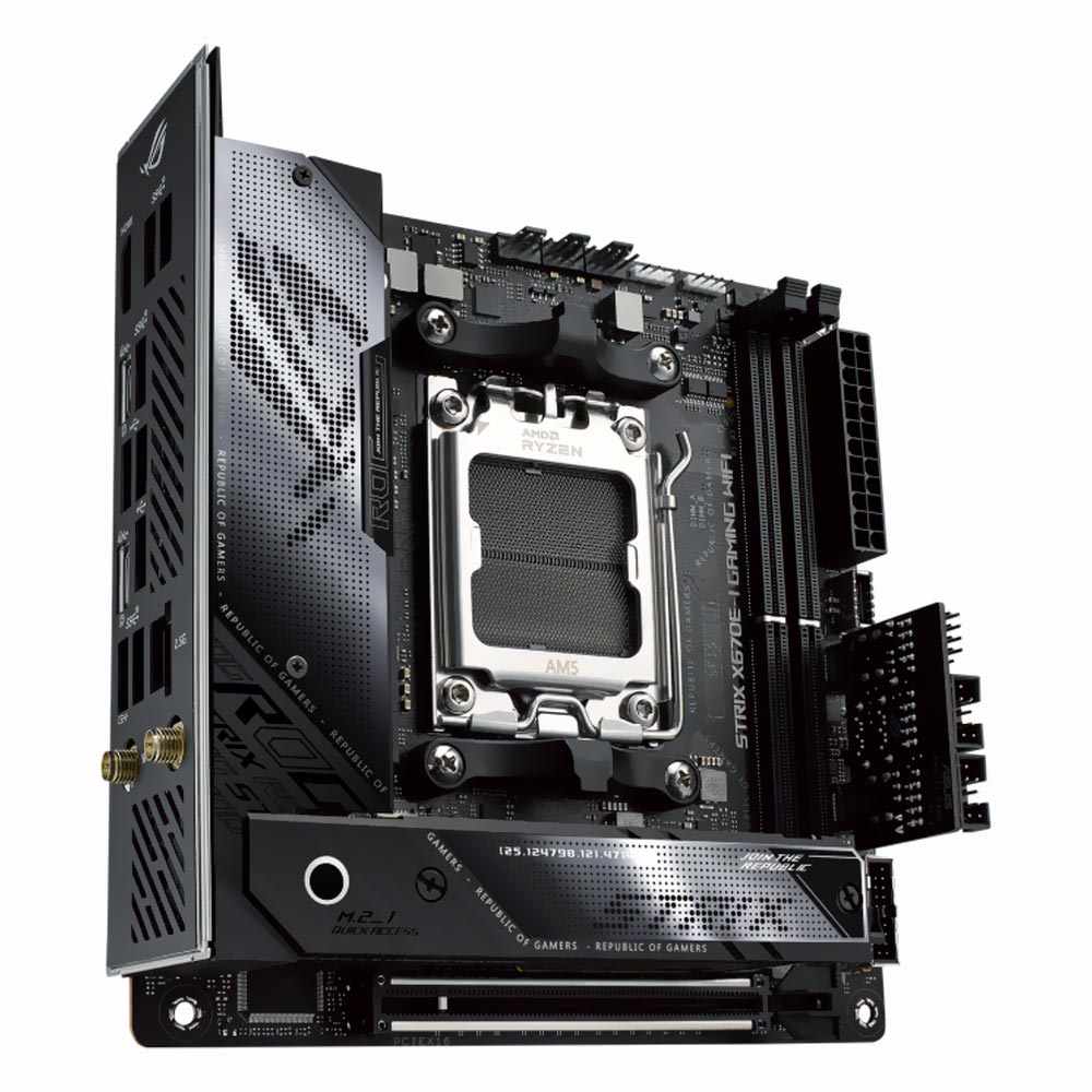 Placa Mãe ASUS ROG Strix X670E-I Gaming Wi-Fi Socket AM5 / DDR5