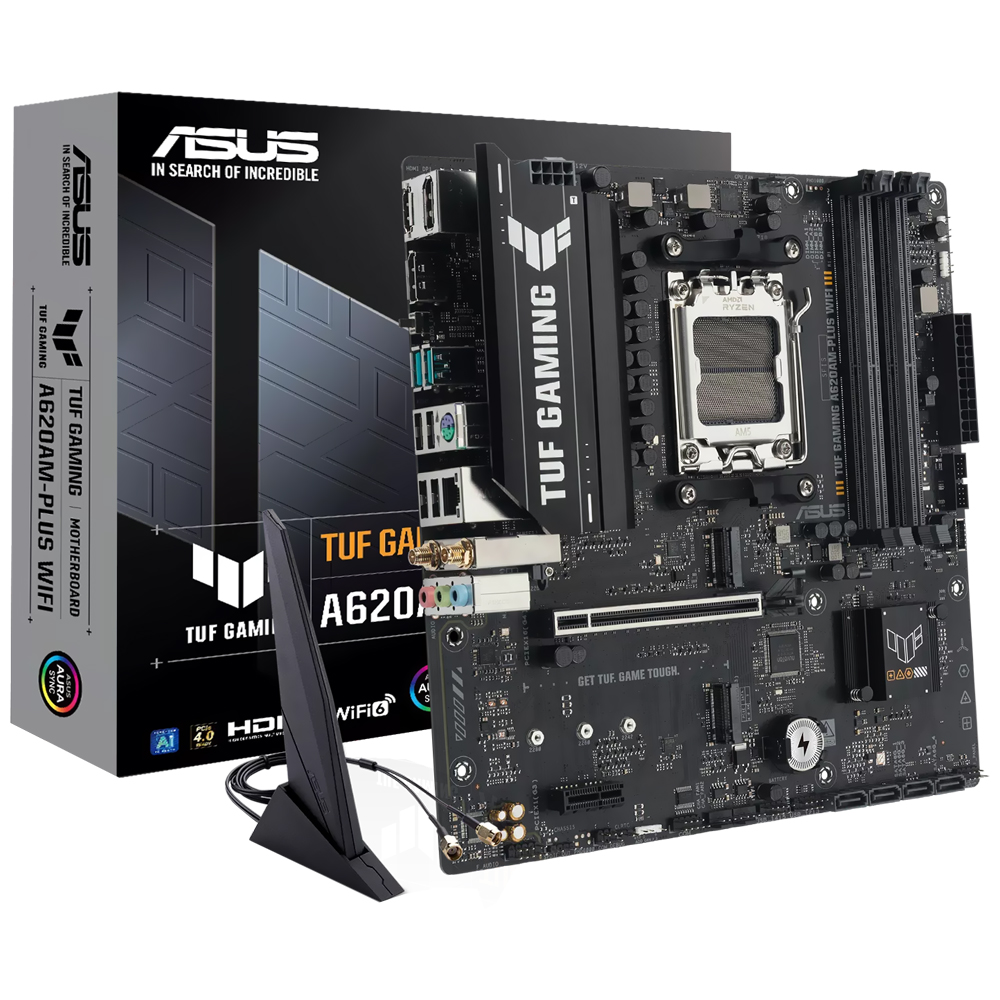 Placa Mãe ASUS TUF Gaming A620AM-PLUS Wi-Fi Socket AM5 / DDR5