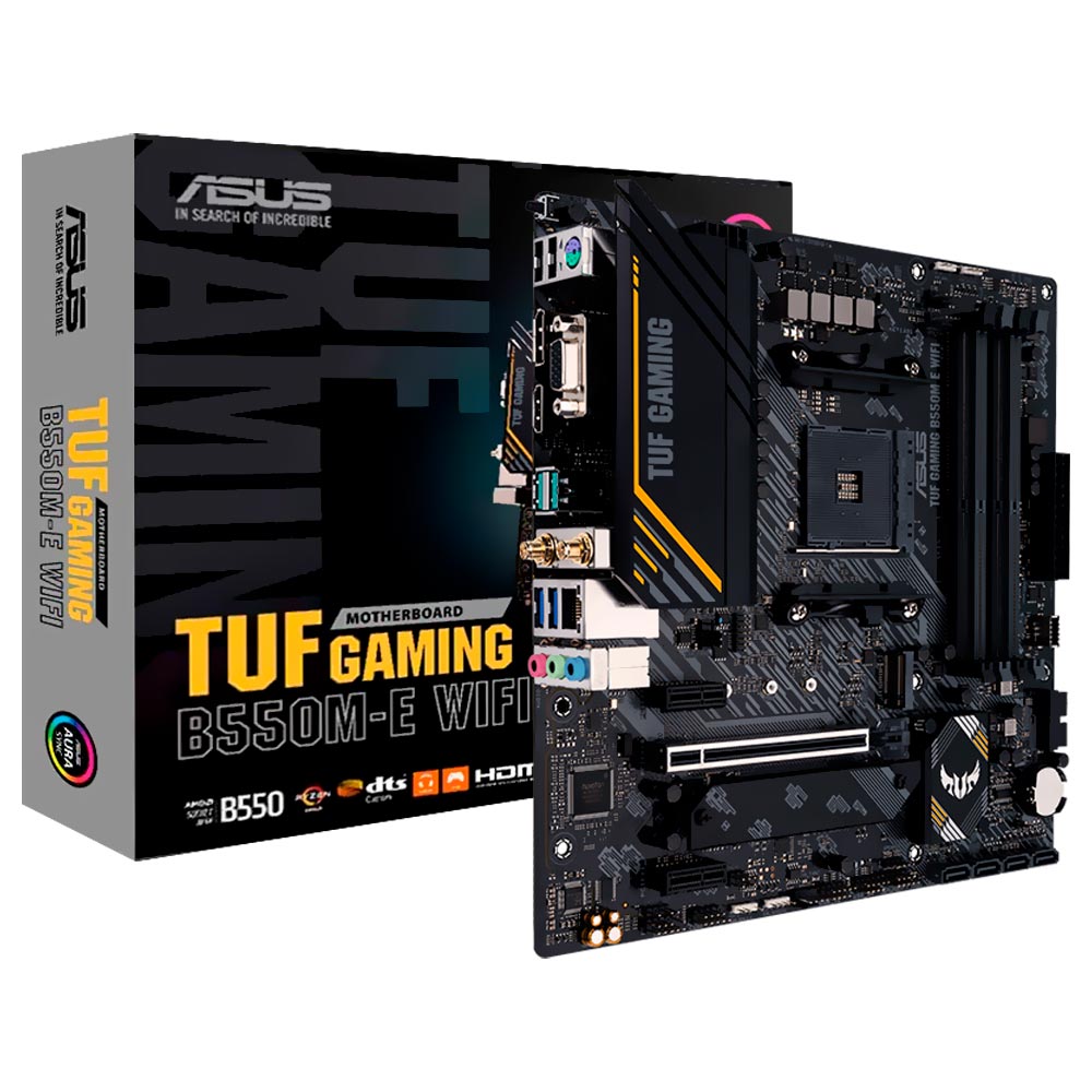Placa Mãe ASUS TUF Gaming B550M-E Wi-Fi Socket AM4 / VGA / DDR4