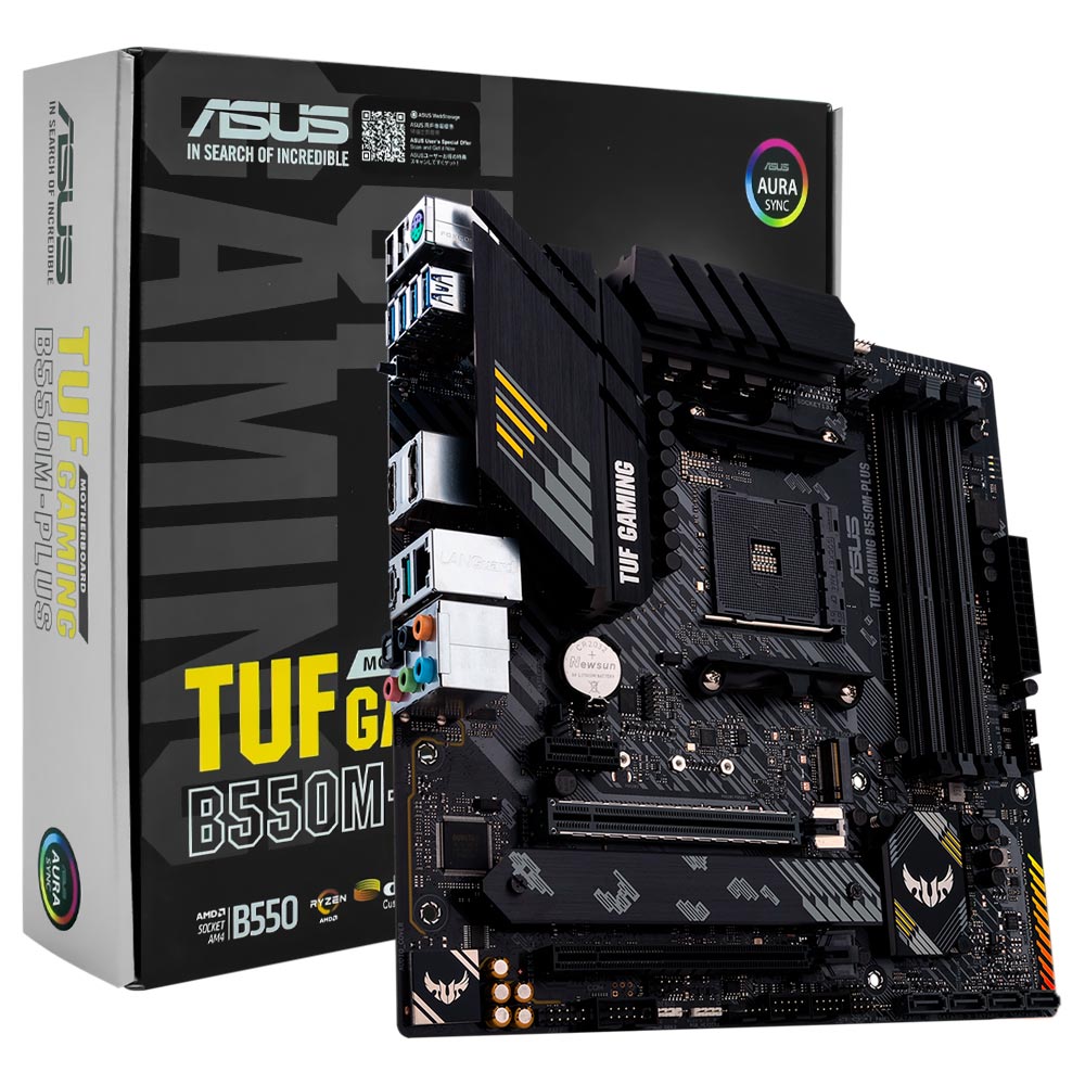 Placa Mãe ASUS TUF Gaming B550M-PLUS Socket AM4 / DDR4