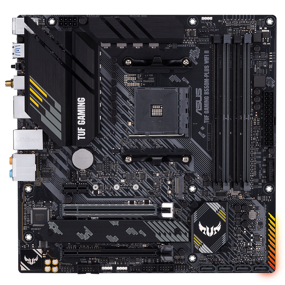 Placa Mãe ASUS TUF Gaming B550M-PLUS Wi-Fi II Socket AM4 / DDR4 