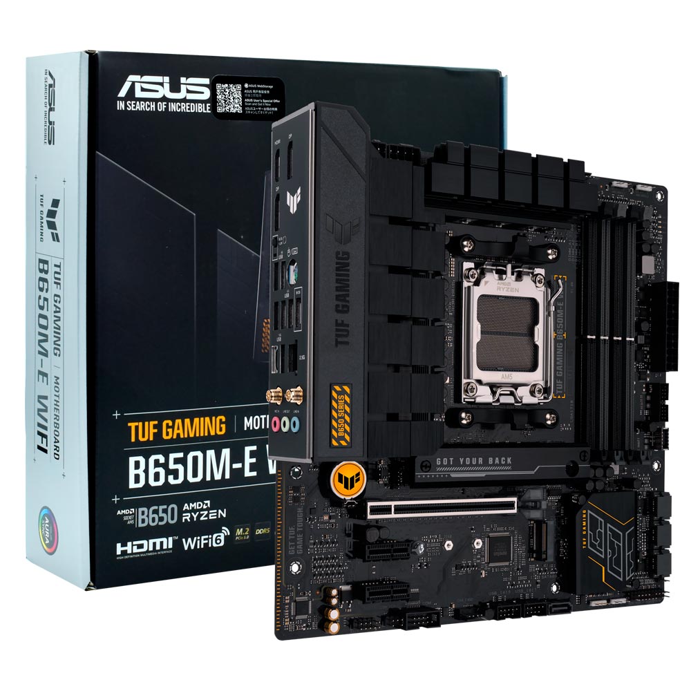 Placa Mãe ASUS TUF Gaming B650M-E Wi-Fi Socket AM5 / DDR5