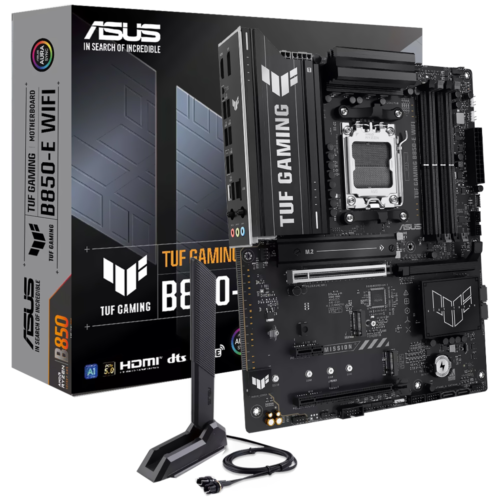 Placa Mãe ASUS TUF Gaming B850-E Wi-Fi Socket AM5 / DDR5