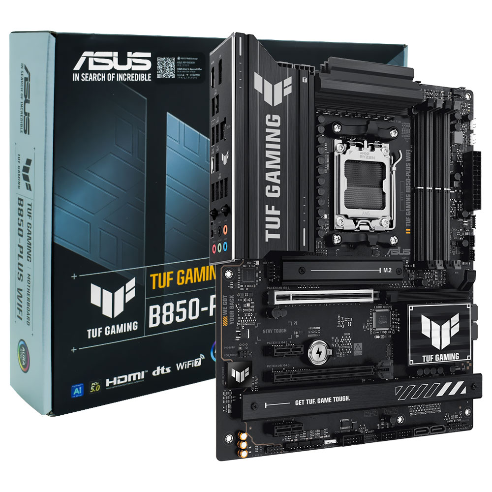 Placa Mãe ASUS TUF Gaming B850-PLUS Wi-Fi Socket AM5 / DDR5