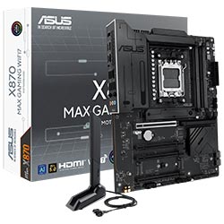 Placa Mãe ASUS X870 Max Gaming Wi-Fi 7 Socket AM5 / DDR5
