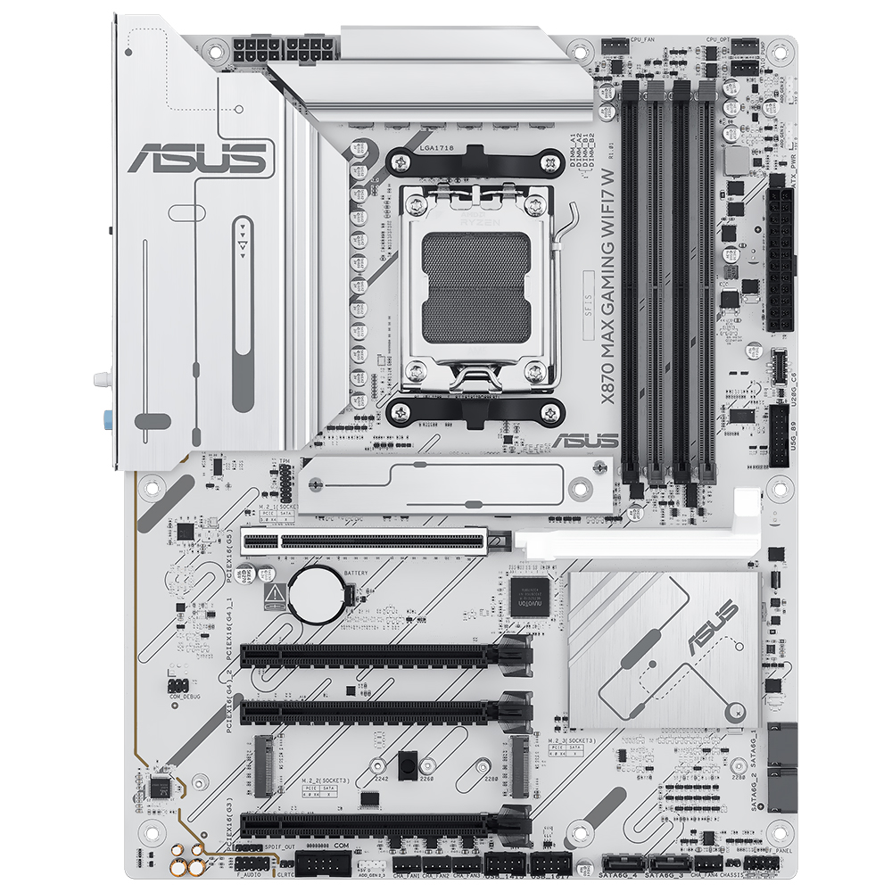 Placa Mãe ASUS X870 Max Gaming Wi-Fi 7 W Socket AM5 / DDR5