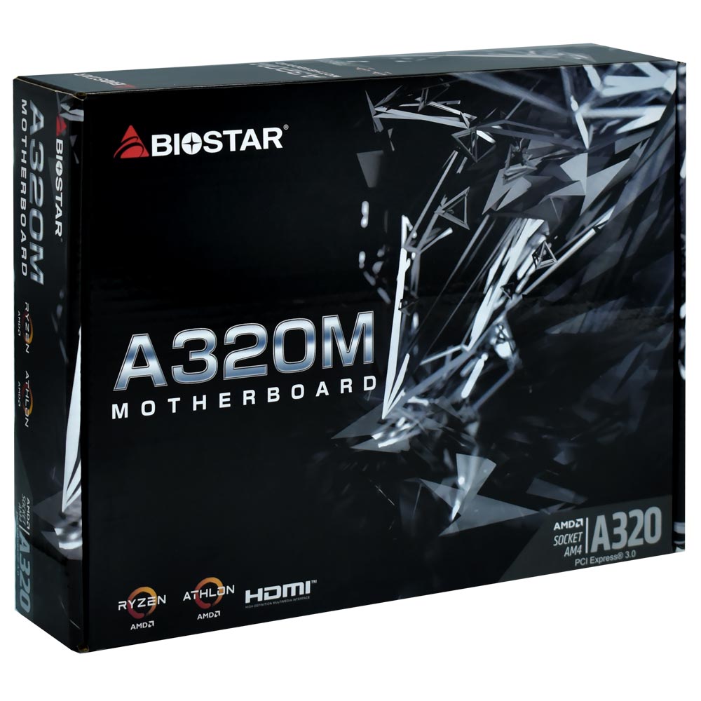 Placa Mãe Biostar A320MH Socket AM4 / VGA / DDR4