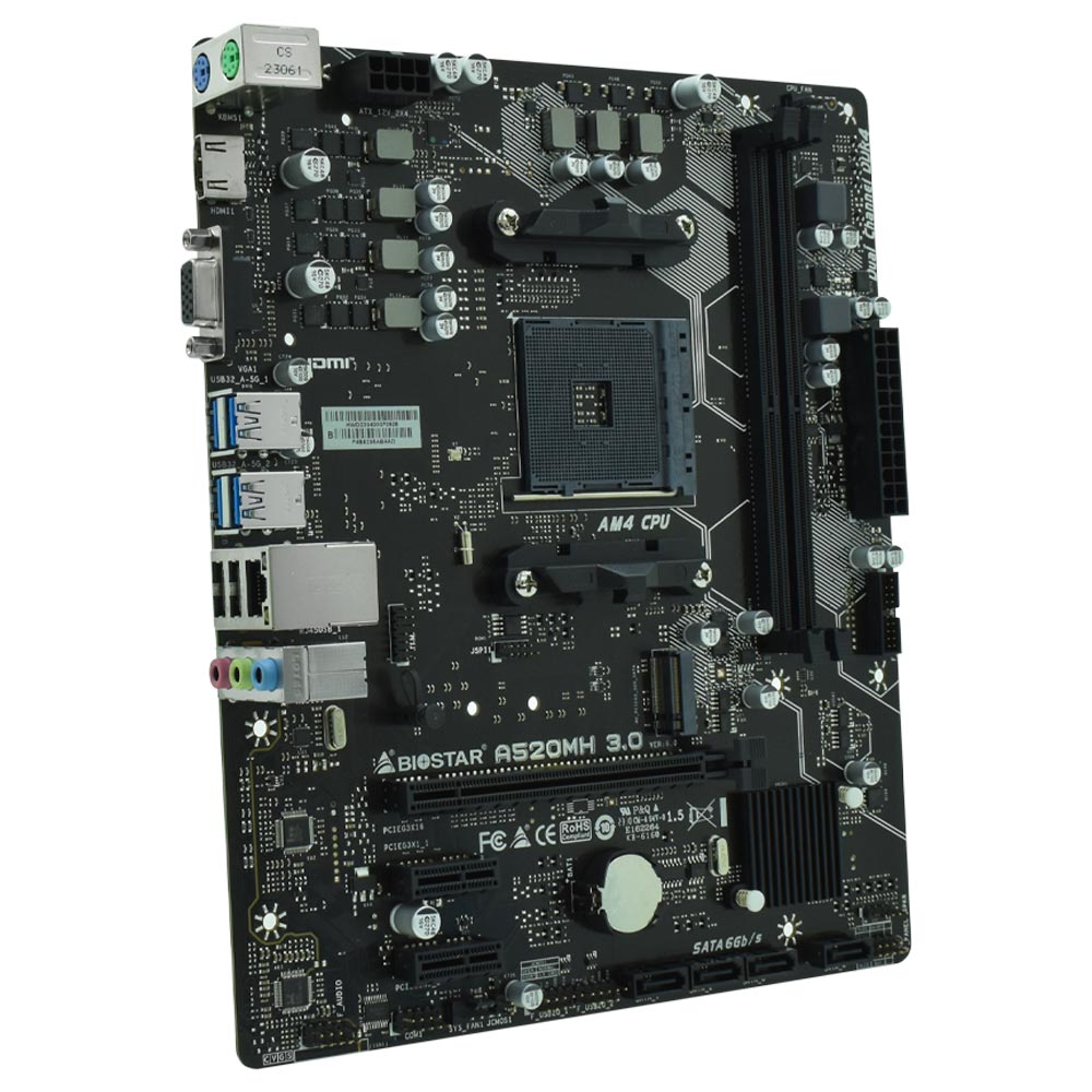 Placa Mãe Biostar A520MH Socket AM4 / VGA / DDR4