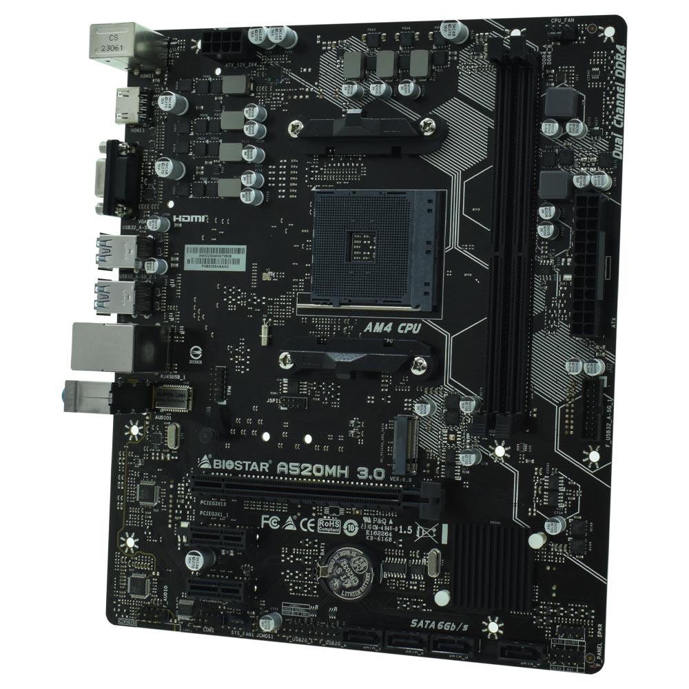 Placa Mãe Biostar A520MH Socket AM4 / VGA / DDR4