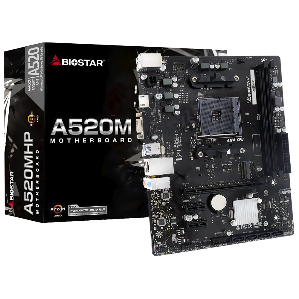 Placa Mãe Biostar A520MHP Socket AM4 / DDR4