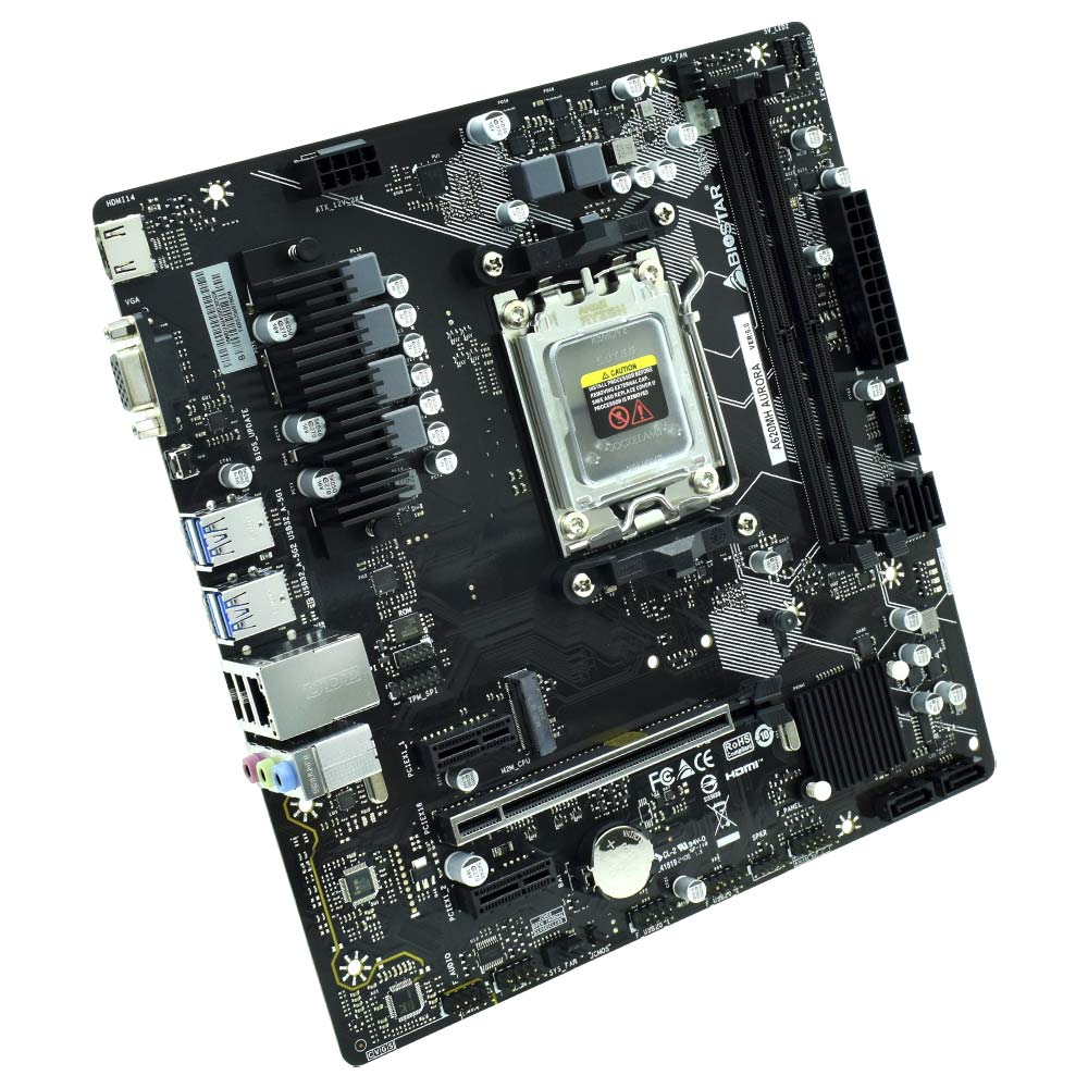 Placa Mãe Biostar A620MH Aurora Socket AM5 / VGA / DDR5